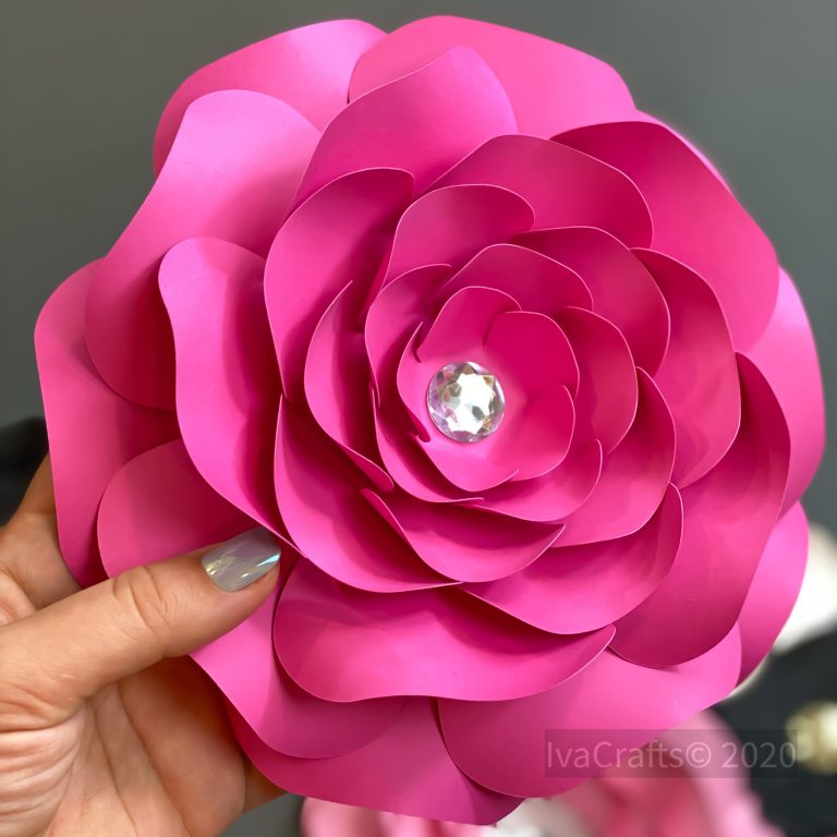 layered paper rose