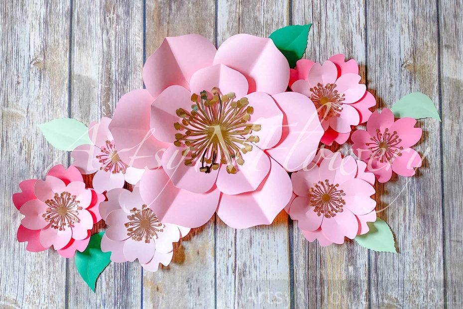 paper flower template pack