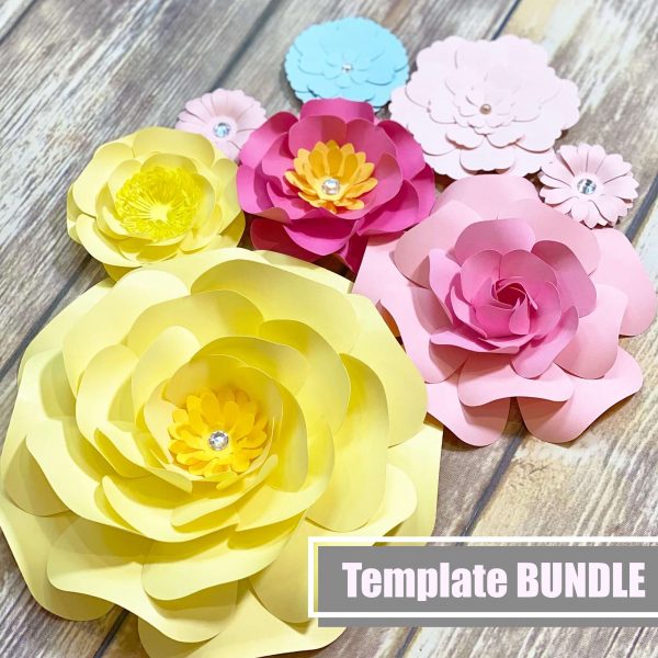 Wall Paper Flower Templates
