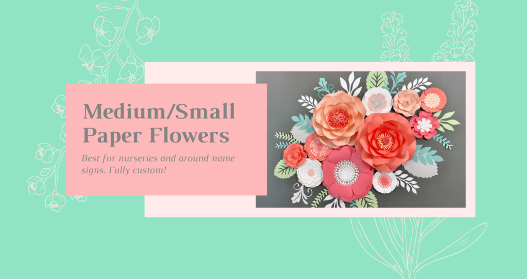 small paper flowers